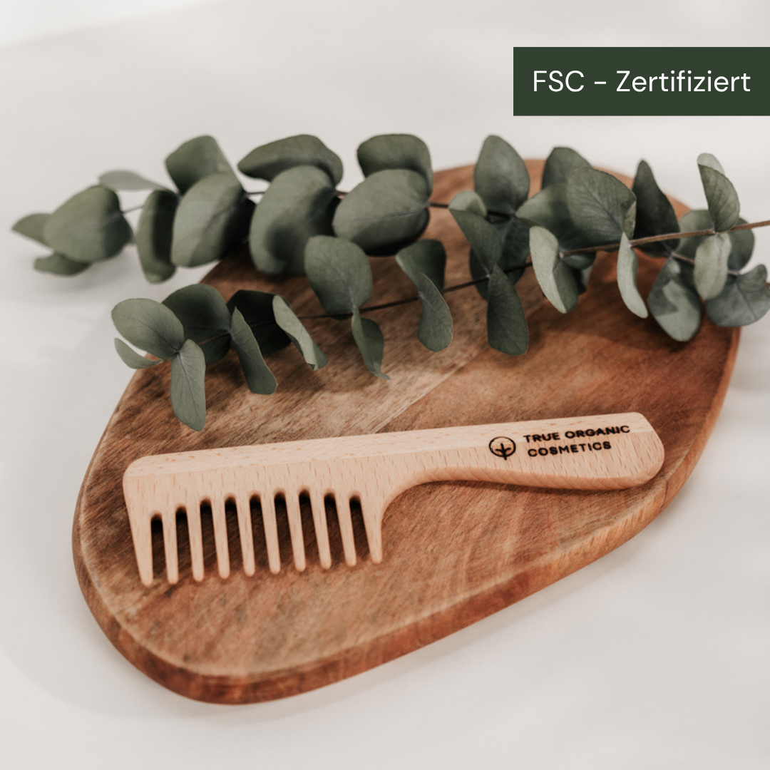 The handle comb from True Organic Cosmetics 