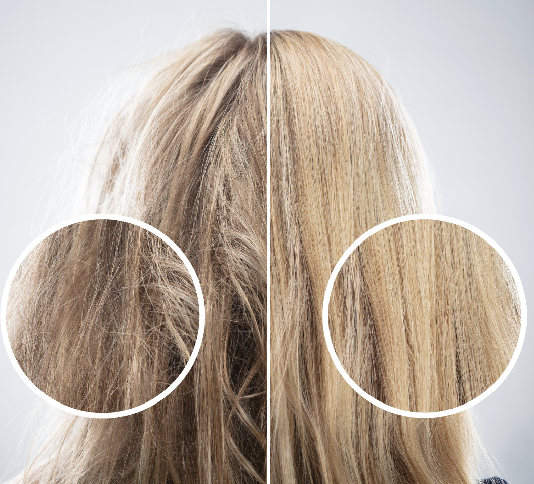 vorher_nacher_umstellungsfoto_frau_mit_glatten_haaren_true_organic_cosmetics